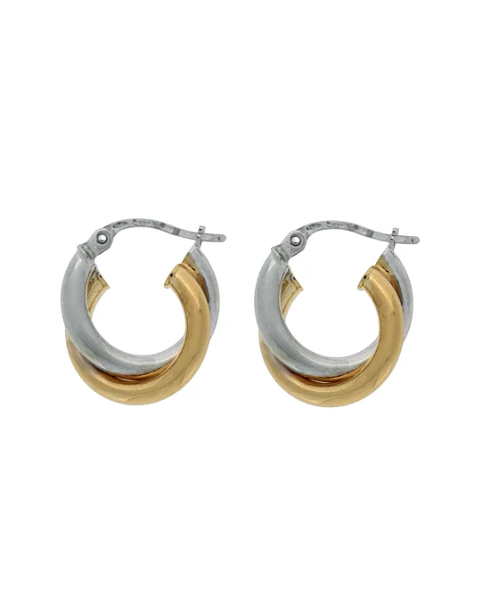 9CT T/T DOUBLE HOOP 2.5mm/10mm